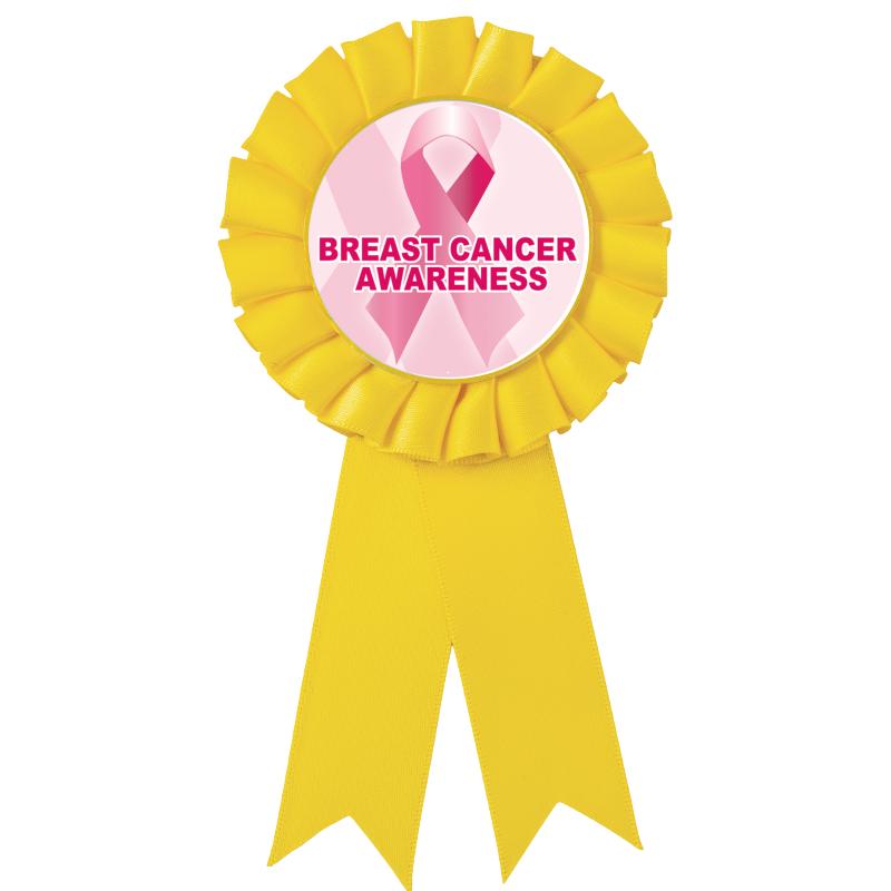 YELLOW MYLAR ROSETTES