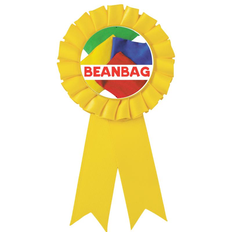 YELLOW MYLAR ROSETTES