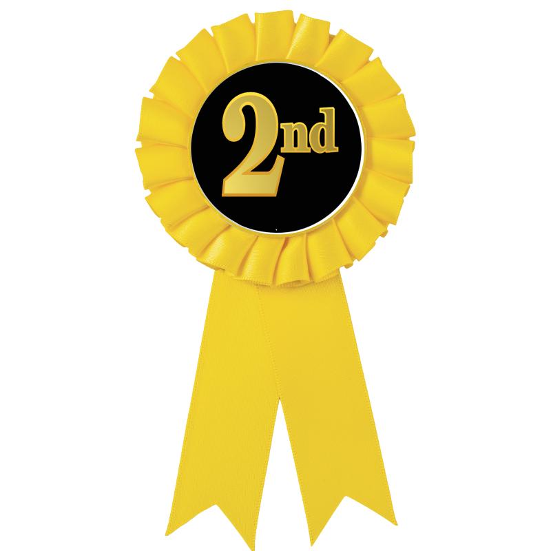 YELLOW MYLAR ROSETTES