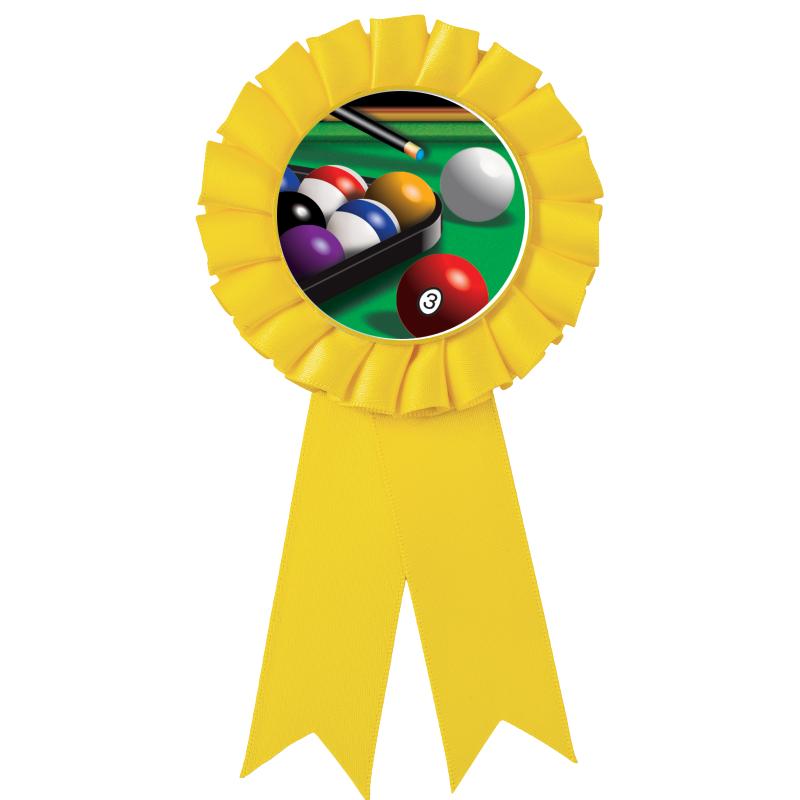 YELLOW MYLAR ROSETTES