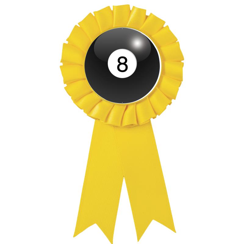 YELLOW MYLAR ROSETTES