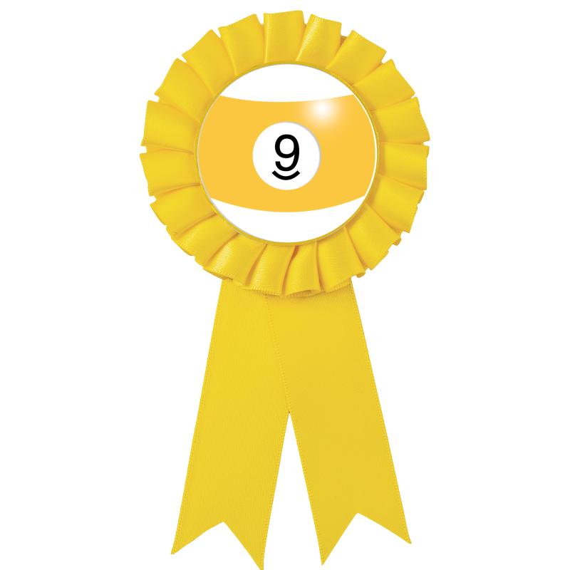 YELLOW MYLAR ROSETTES