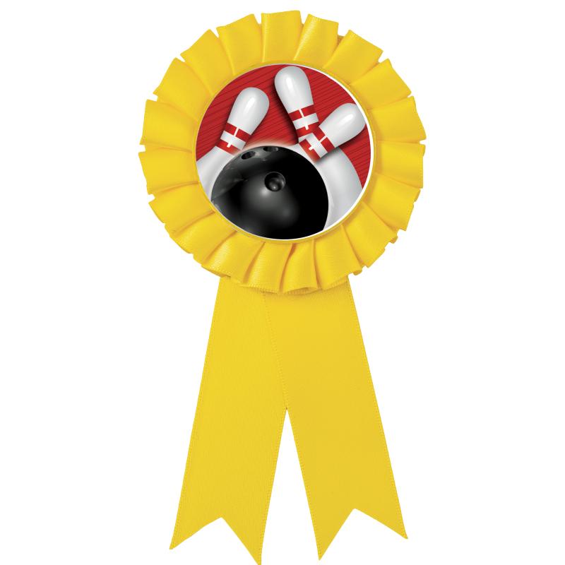 YELLOW MYLAR ROSETTES