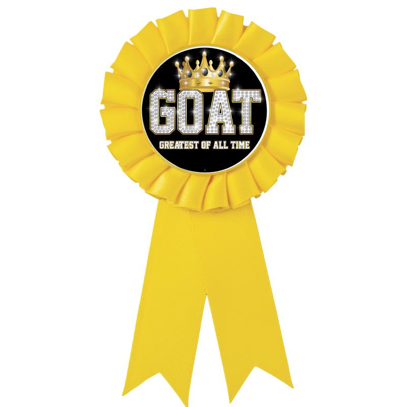YELLOW MYLAR ROSETTES