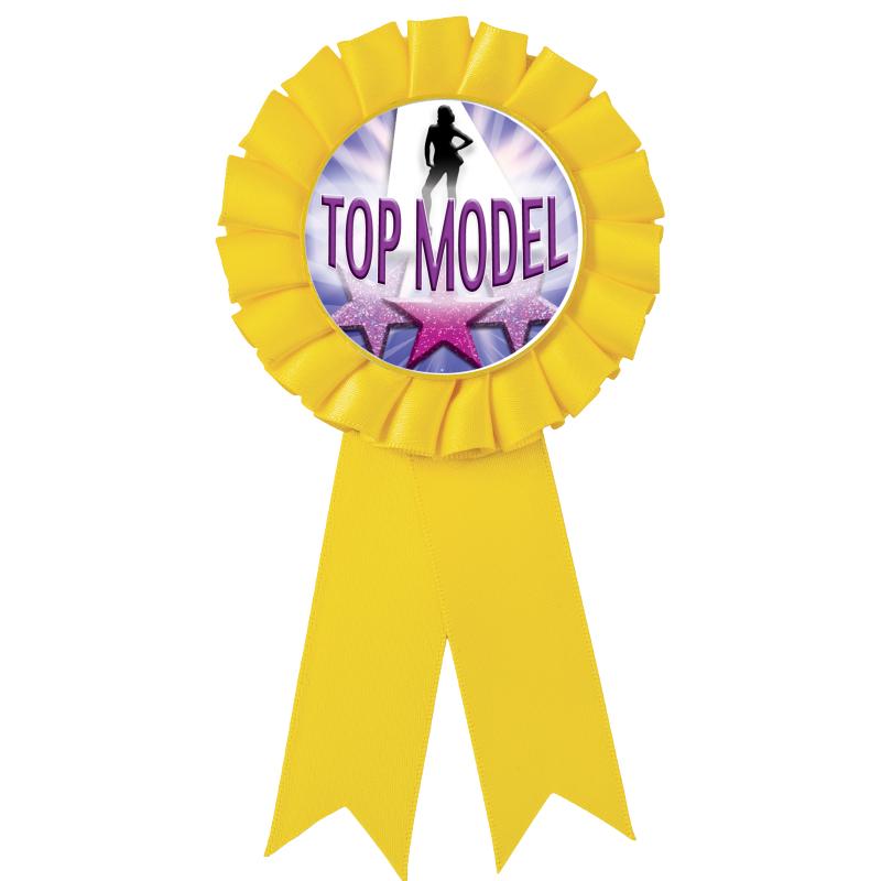 YELLOW MYLAR ROSETTES