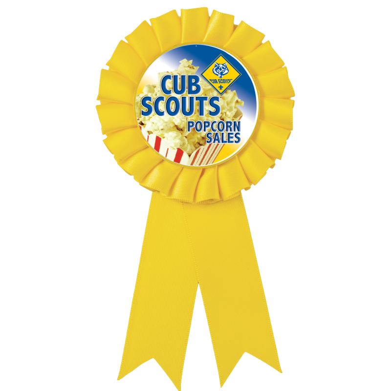 YELLOW MYLAR ROSETTES