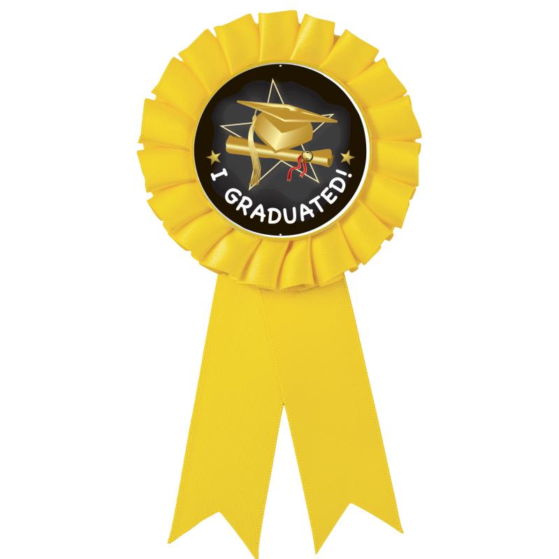 YELLOW MYLAR ROSETTES