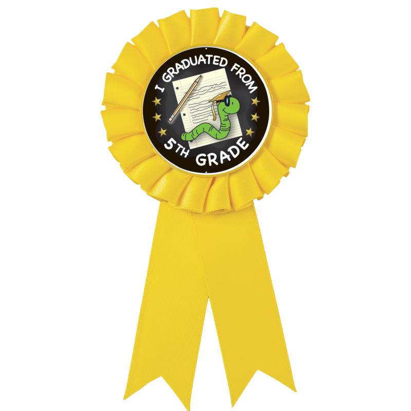 YELLOW MYLAR ROSETTES