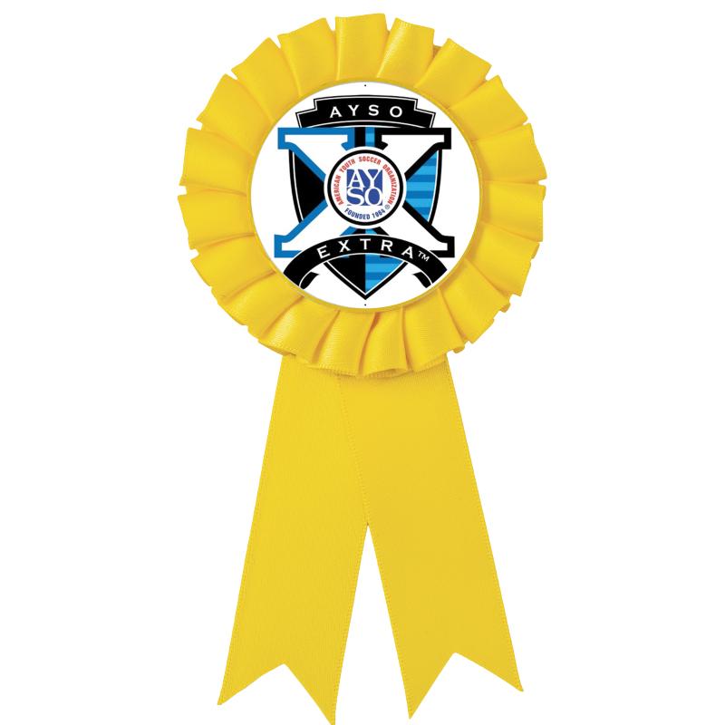 YELLOW MYLAR ROSETTES