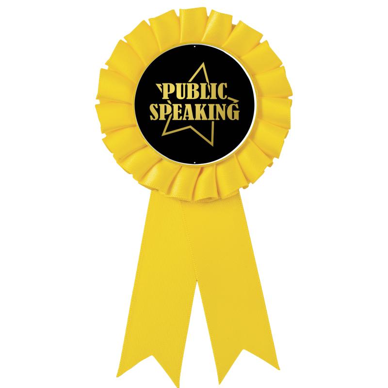 YELLOW MYLAR ROSETTES