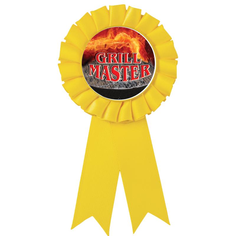 YELLOW MYLAR ROSETTES