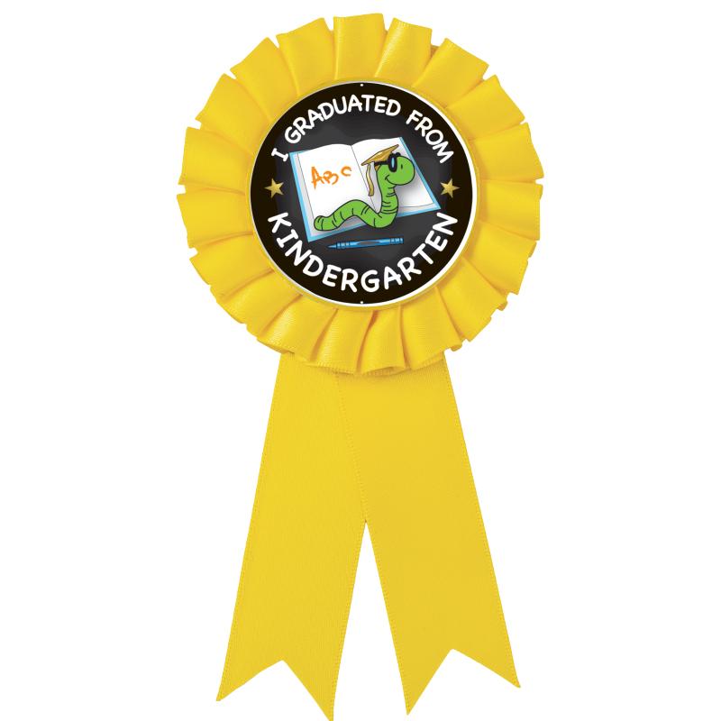 YELLOW MYLAR ROSETTES