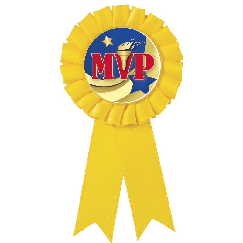 YELLOW MYLAR ROSETTES