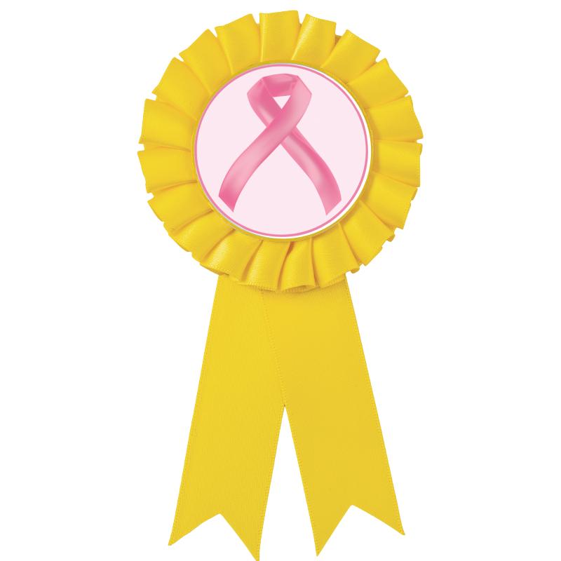 YELLOW MYLAR ROSETTES