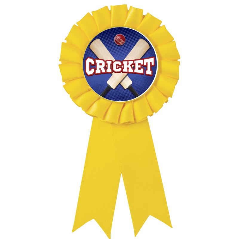 YELLOW MYLAR ROSETTES