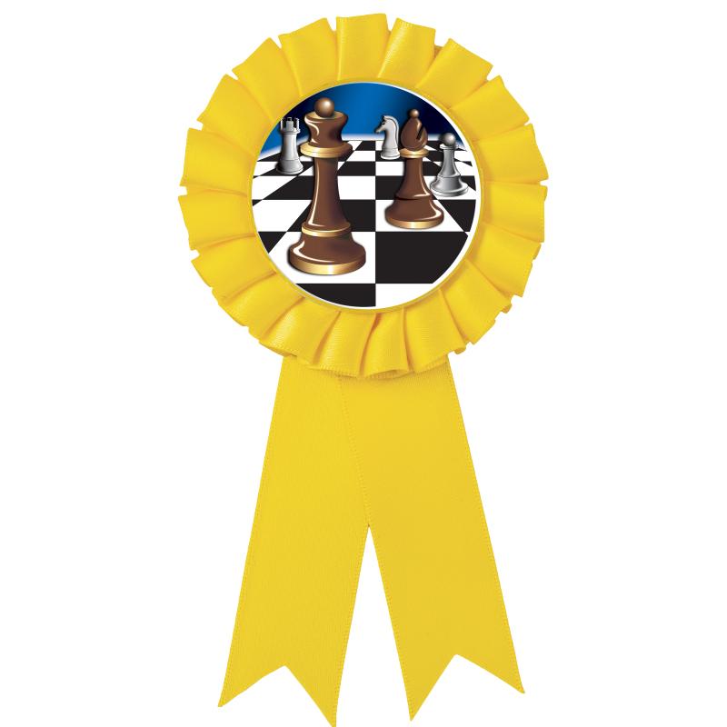 YELLOW MYLAR ROSETTES