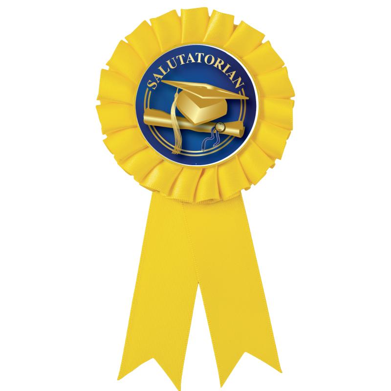 YELLOW MYLAR ROSETTES