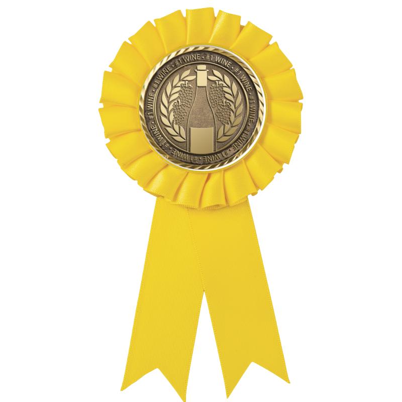 YELLOW MYLAR ROSETTES