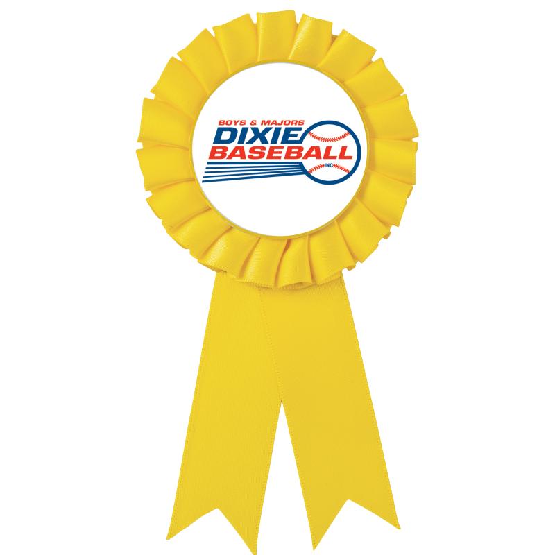 YELLOW MYLAR ROSETTES