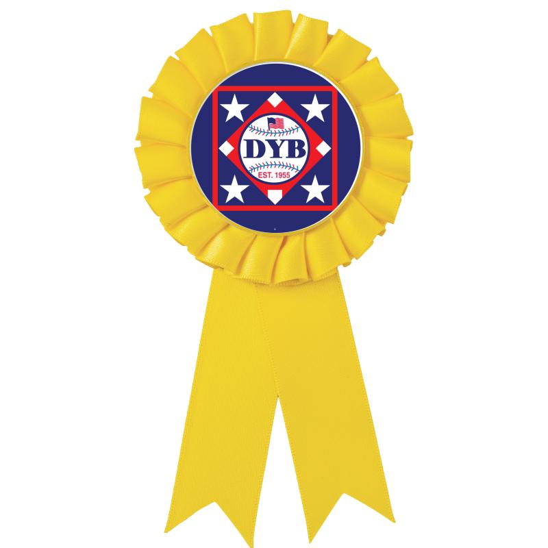 YELLOW MYLAR ROSETTES