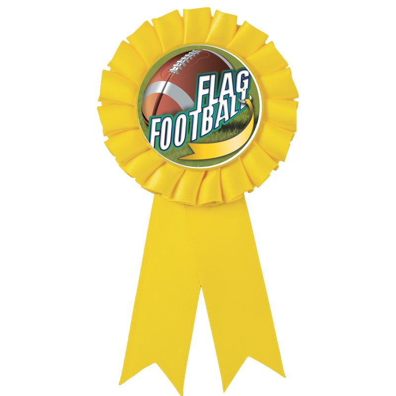 YELLOW MYLAR ROSETTES