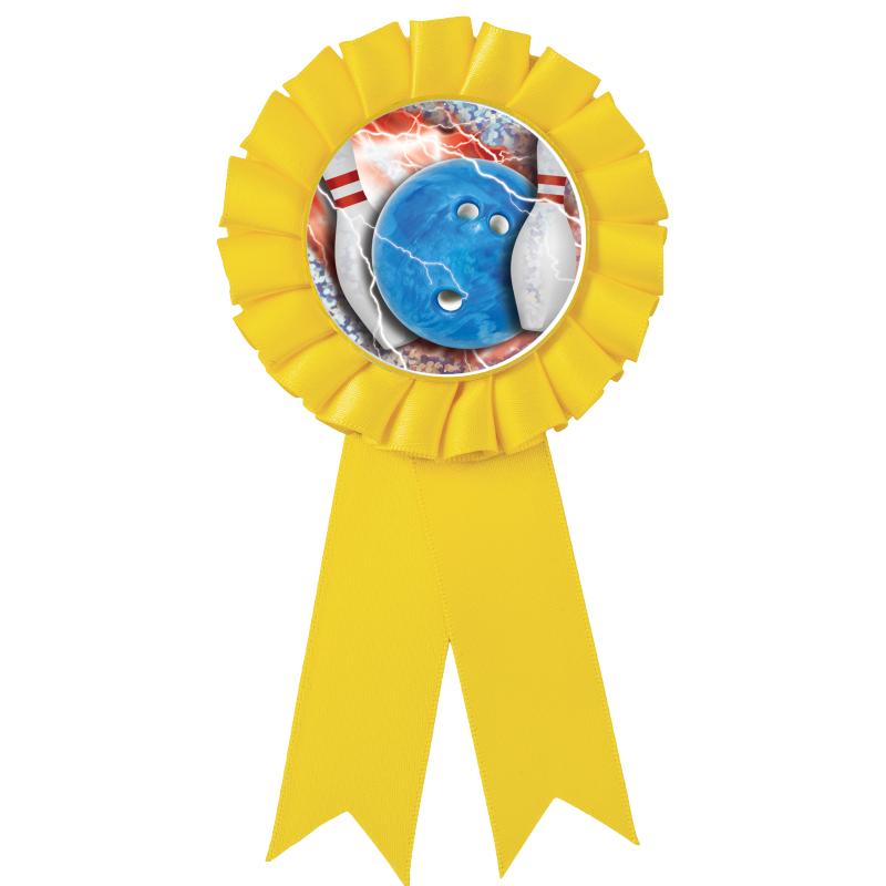 YELLOW MYLAR ROSETTES