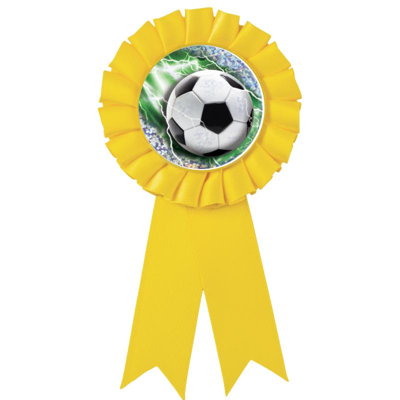 YELLOW MYLAR ROSETTES