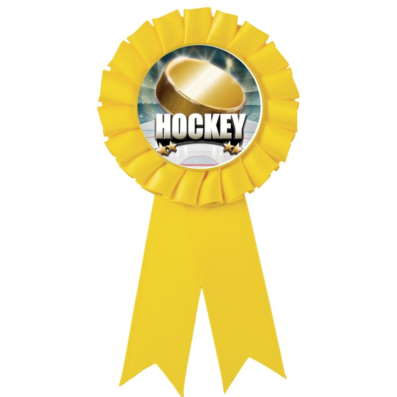 YELLOW MYLAR ROSETTES