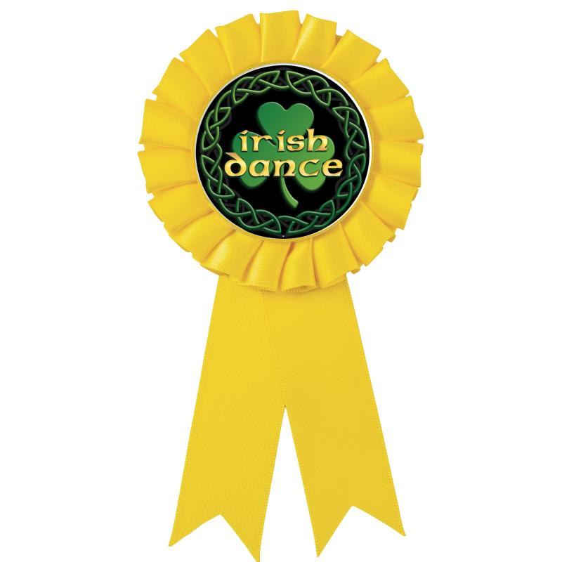 YELLOW MYLAR ROSETTES