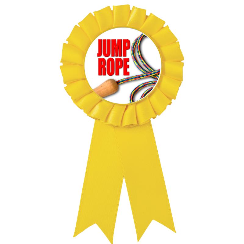 YELLOW MYLAR ROSETTES