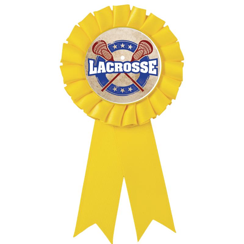 YELLOW MYLAR ROSETTES