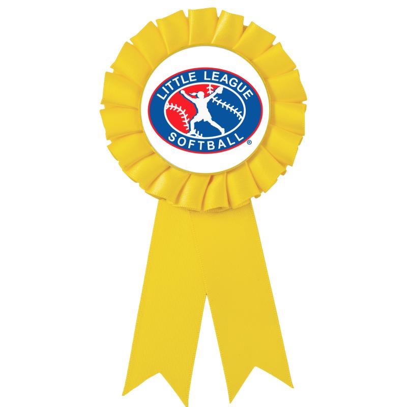 YELLOW MYLAR ROSETTES