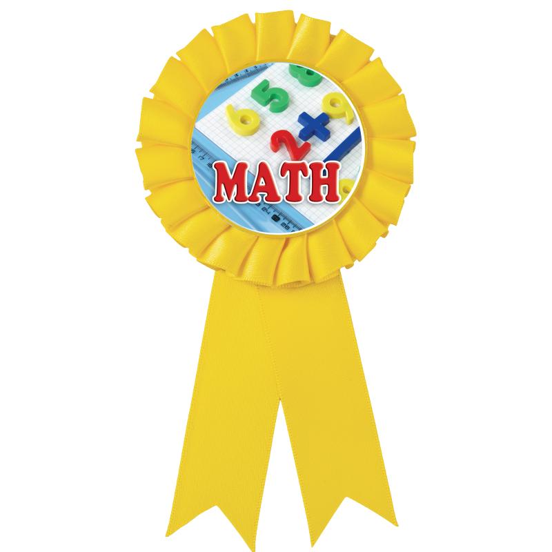 YELLOW MYLAR ROSETTES