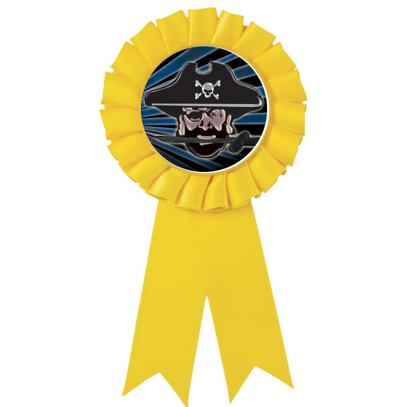 YELLOW MYLAR ROSETTES