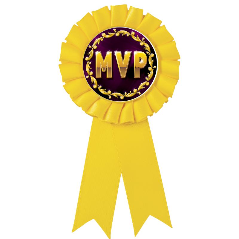 YELLOW MYLAR ROSETTES