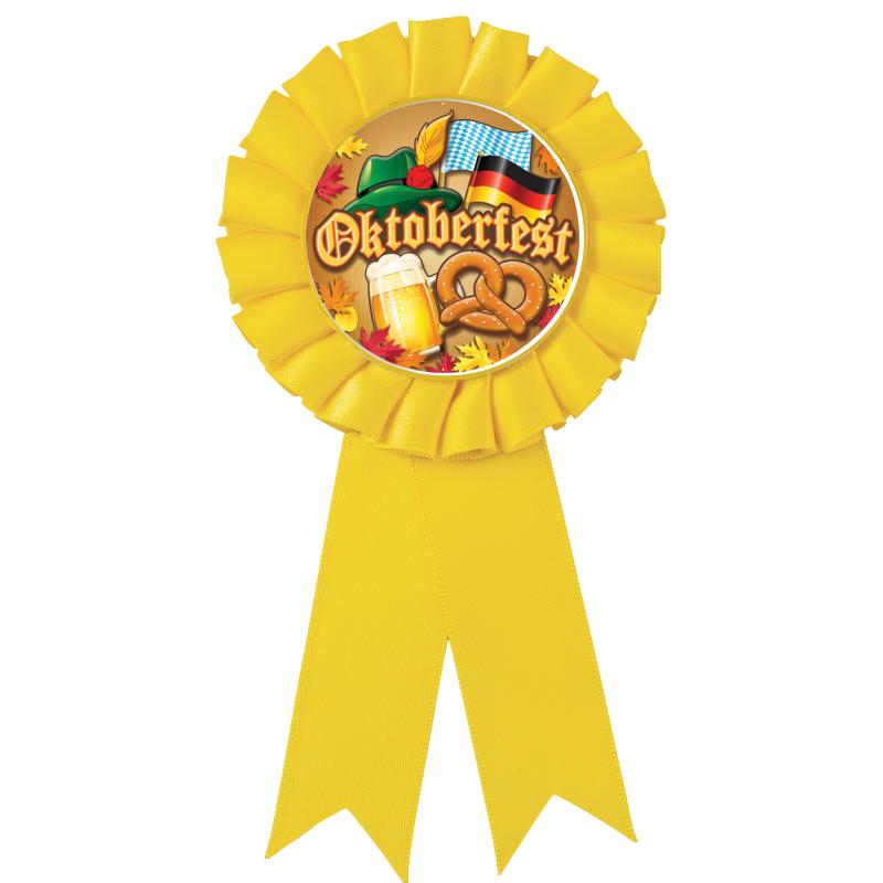 YELLOW MYLAR ROSETTES