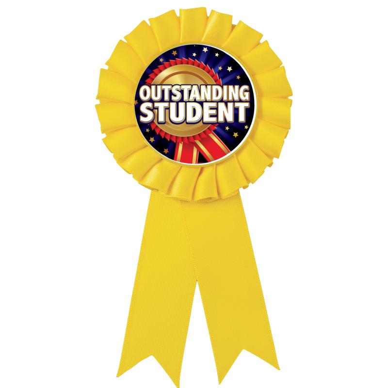 YELLOW MYLAR ROSETTES