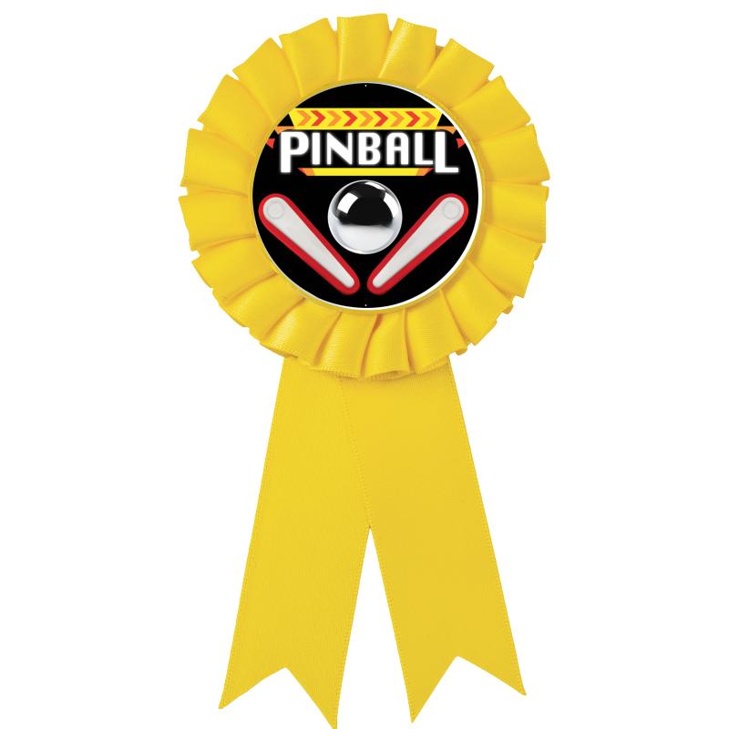 YELLOW MYLAR ROSETTES