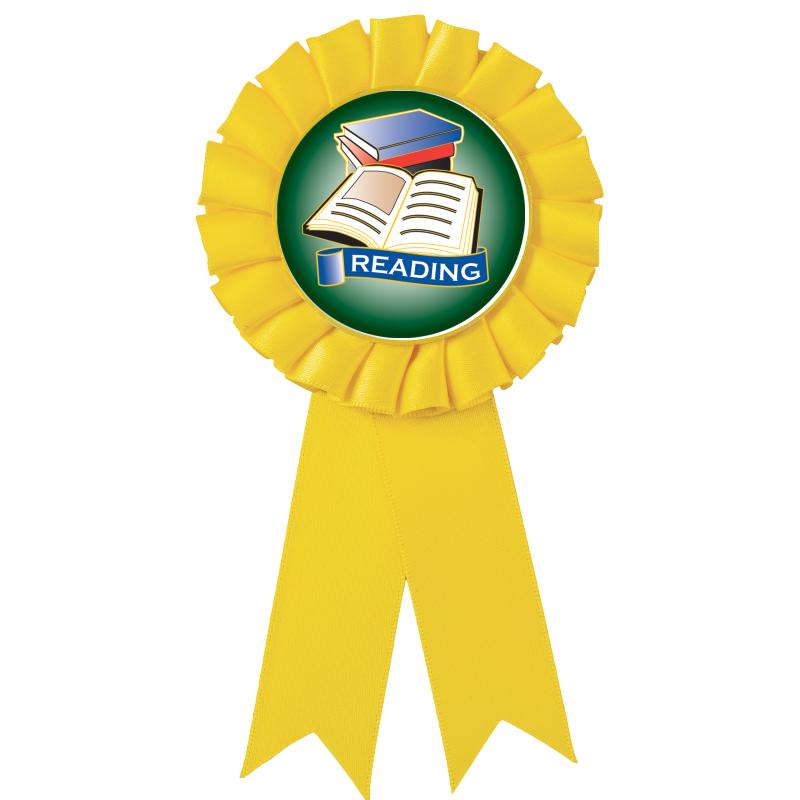 YELLOW MYLAR ROSETTES