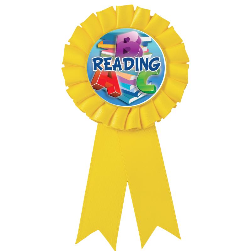 YELLOW MYLAR ROSETTES