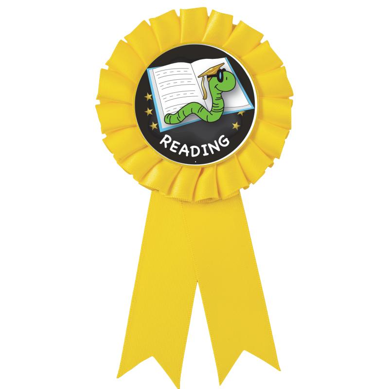 YELLOW MYLAR ROSETTES