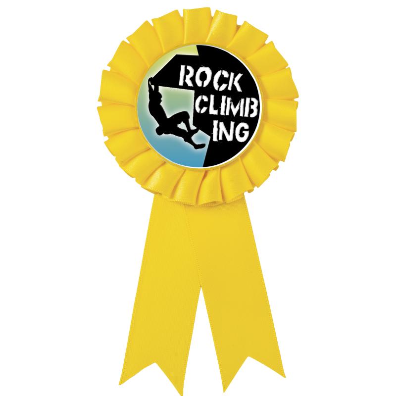 YELLOW MYLAR ROSETTES