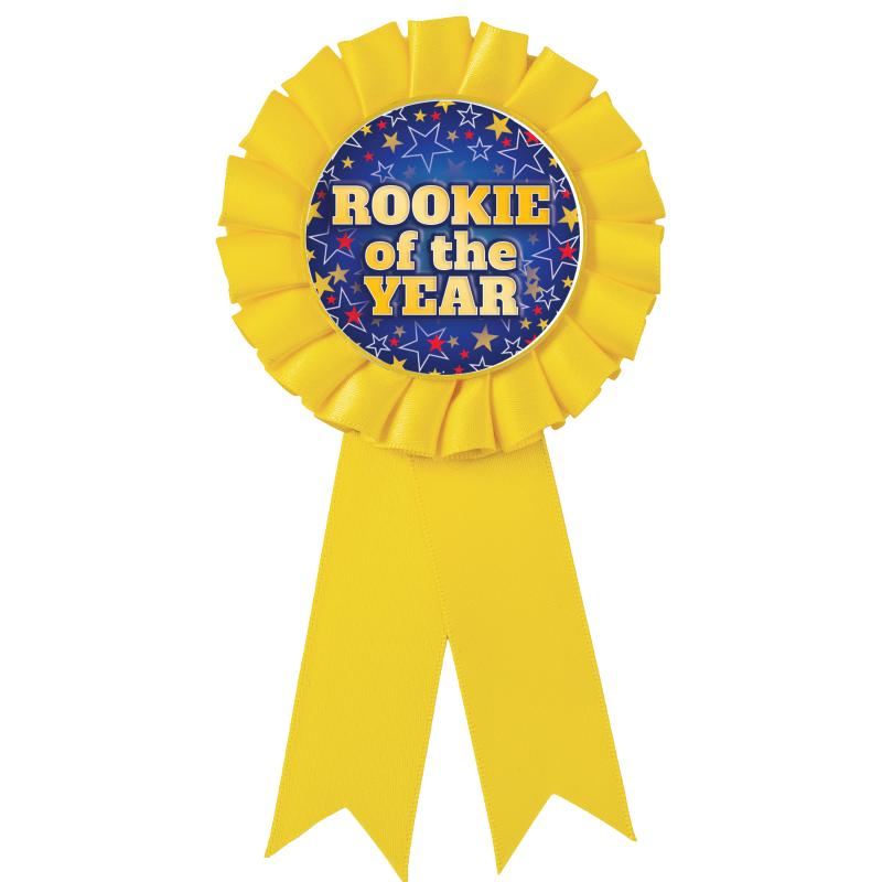 YELLOW MYLAR ROSETTES