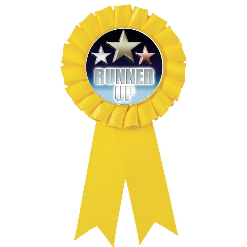 YELLOW MYLAR ROSETTES