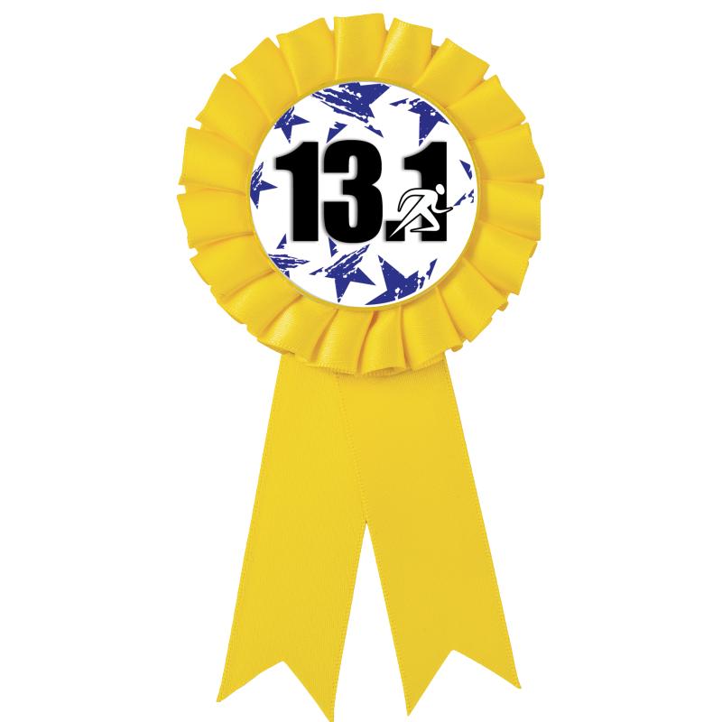 YELLOW MYLAR ROSETTES