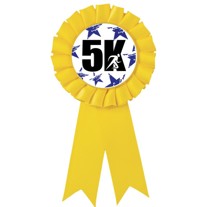 YELLOW MYLAR ROSETTES