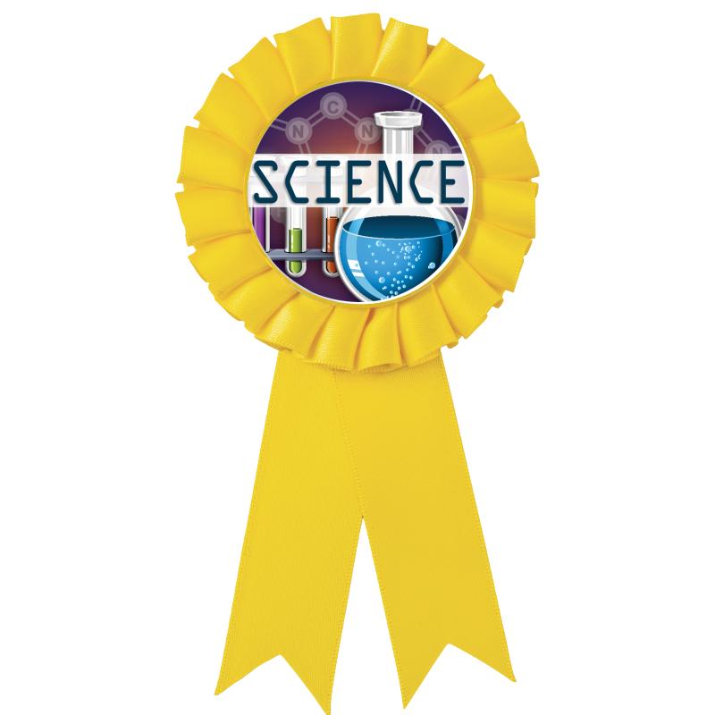 YELLOW MYLAR ROSETTES