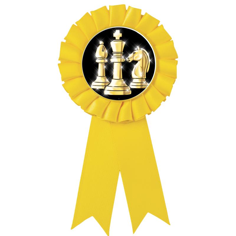 YELLOW MYLAR ROSETTES