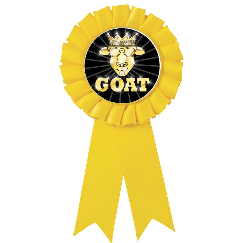 YELLOW MYLAR ROSETTES