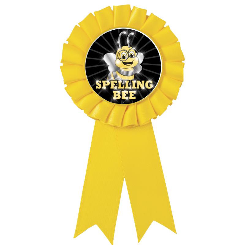 YELLOW MYLAR ROSETTES